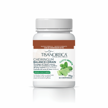 Tisanoreica Chewingum gusto Menta Balance & Drain (50 Pezzi)