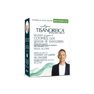Bevanda al gusto di Cookies con gocce Tisanoreica Metabolic (4 PAT x 27g)